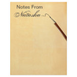 Notes From ?  Pencil Stationery Customized Letterhead