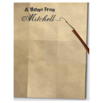 Notes On A Paper Bag Stationery Letterhead Design