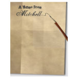 Notes On A Paper Bag Stationery Letterhead Design