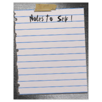 Notes to Self ! Letterhead Notepaper