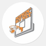 nothin but net basketball design sticker