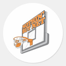 nothin but net basketball design sticker