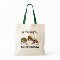 Nothin' Butt A Basset Christmas Bag
