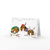 Nothin' Butt A Basset Christmas cards