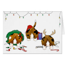 Nothin' Butt A Basset Christmas Greeting Cards