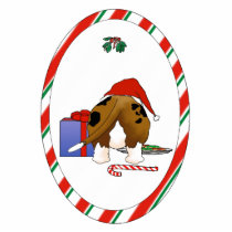 Nothin' Butt A Basset Christmas Ornament photo sculptures