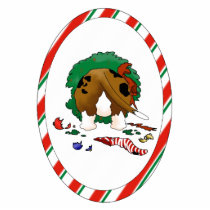 Nothin' Butt A Basset Christmas Ornament photo sculptures