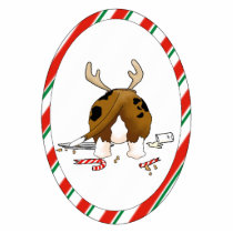 Nothin' Butt A Basset Christmas Ornament photo sculptures