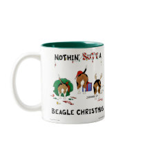 Nothin' Butt A Beagle Christmas Mug