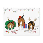 Nothin' Butt A Beagle Christmas postcards