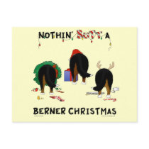 Nothin' Butt A Berner Christmas Postcards