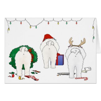 Nothin Butt A Bichon Christmas Greeting Card