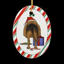 Nothin' Butt A Bloodhound Christmas Ornament ornaments