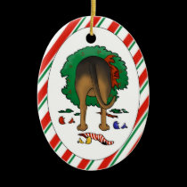 Nothin' Butt A Bloodhound Christmas Ornament ornaments