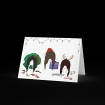 Nothin' Butt A Boston Terrier Christmas cards