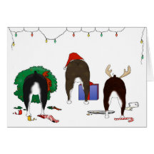 Nothin' Butt A Boston Terrier Christmas Card