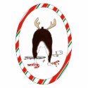 Nothin' Butt A Boston Terrier Christmas Ornament photo sculptures