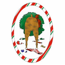 Nothin' Butt A Boxer Christmas Ornament photo sculptures