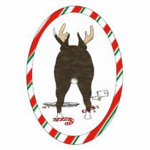 Nothin' Butt A Bull Terrier Christmas Ornament photo sculptures