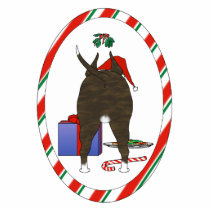 Nothin' Butt A Bull Terrier Christmas Ornament photo sculptures