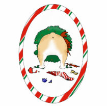 Nothin' Butt A Bulldog Christmas Ornament photo sculptures