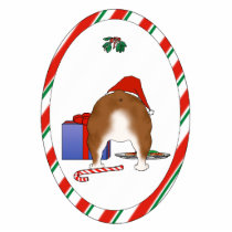 Nothin' Butt A Bulldog Christmas Ornament photo sculptures