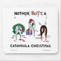 Nothin' Butt A Catahoula Christmas mousepads
