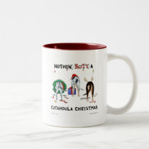 Nothin' Butt A Catahoula Christmas mugs