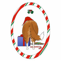 Nothin' Butt A Collie Christmas Ornament photo sculptures