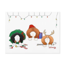 Nothin' Butt A Corgi Christmas Postcard