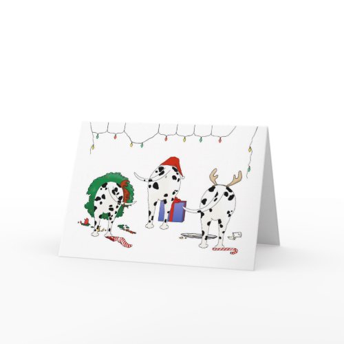 Nothin' Butt A Dalmatian Christmas card