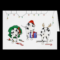 Nothin' Butt A Dalmatian Christmas cards