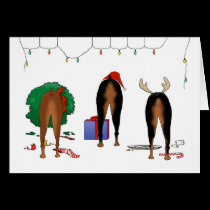 Nothin' Butt A Doberman Christmas cards