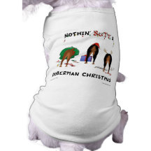 Nothin' Butt A Doberman Christmas Doggie T-shirt