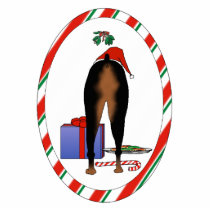 Nothin' Butt A Doberman Christmas Ornament photo sculptures