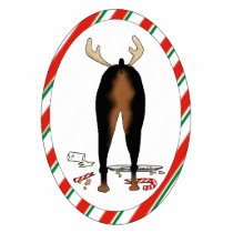 Nothin' Butt A Doberman Christmas Ornament photo sculptures