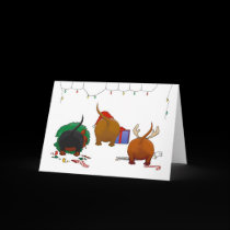 Nothin' Butt A Doxie Christmas cards