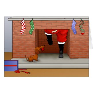 Nothin' Butt A Doxie Christmas Card