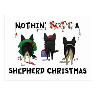Nothin Butt A German Shepherd Christmas Postcards