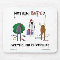 Nothin' Butt A Greyhound Christmas Mousepads