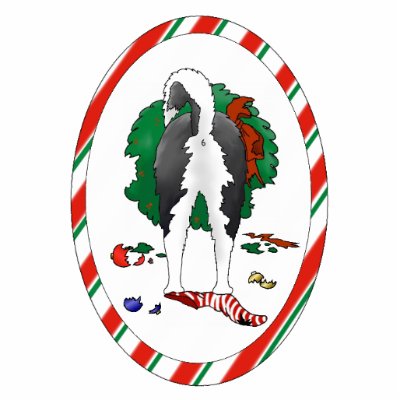 Nothin' Butt A Husky Christmas Ornament Photo Cut Out by NothinButtDogs