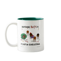 Nothin' Butt A Min Pin Christmas mugs by NothinButtDogs Nothin' Butt A Min Pin Christmas mugs