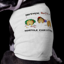Nothin' Butt A Norfolk Christmas pet clothing