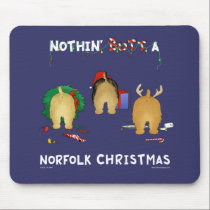 Nothin' Butt A Norfolk Christmas mousepads