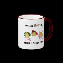 Nothin' Butt A Norfolk Christmas mugs