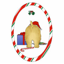 Nothin' Butt A Norfolk Christmas Ornament photo sculptures