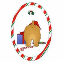 Nothin' Butt A Norfolk Christmas Ornament photo sculptures