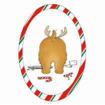 Nothin' Butt A Norfolk Terrier Christmas Ornament photo sculptures