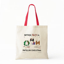 Nothin' Butt A Papillon Christmas bags by NothinButtDogs Nothin' Butt A Papillon Christmas bags