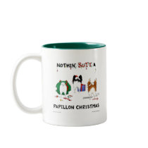 Nothin' Butt A Papillon Christmas Coffee Mug